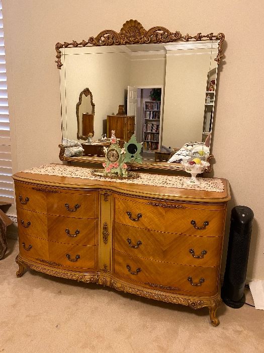 Made In France very ornate dresser. Mirror sold separately.