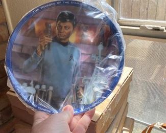 Set of Star Trek collectible plates