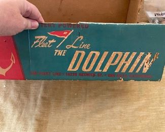 Dolphin vintage model boat 1959