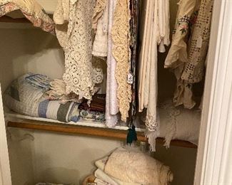 Hand made table cloths and other