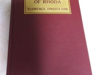 1909 1st Edition Presumed The Chronicles Of Rhoda by Florence Tinsley Cox, Condition VG for age