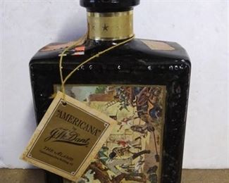 1969 Americana by J.W. Dant #2 The Alamo Commemorative Whiskey Decanter
