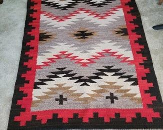 1920'S 36 X 60 NAVAJO RUG
 VERY GOOD CONDITION
***************FIRM AT 750.00***********