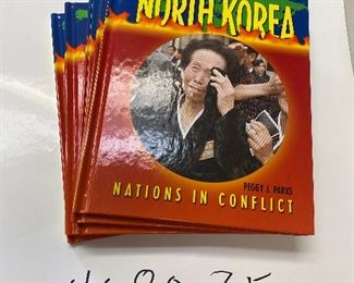 https://www.ebay.com/itm/115134358876	"HS8035 Nations in Conflict Book Series Hard Cover (6 Books) Blackbirch Press
North Korea Book by Peggy Parks ISBN 1410300773
Israel Book by Christopher Hughes ISBN 156711525X
Iraq Book by Peggy Parks ISBN 1410300781
India & Pakistan Book by Christopher Hughes ISBN 156711539X
Cuba Book by Christopher Hughes ISBN 141030079X
Afghanistan Book by Peggy Parks ISBN 1567114997
Genres: Children's literature, Children's non-fiction literature"		Offer	 $59.99 
