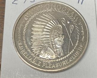 https://www.ebay.com/itm/115188155035	CHOCTAW 1970 .999 Fine Silver Theme New Orleans Mardi Gras Doubloon Token Z7310		Offer	 $59.99 
