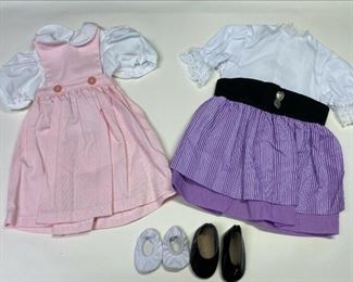 https://www.ebay.com/itm/125106702402	HS1023 AMERICAN GIRL DOLL SIZE OUTFITS 3 DRESSES, 2 PAIR OF SHOES 		BIN	 $29.99 
