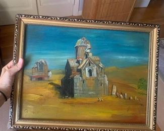Price: $350. Antique oil painting.