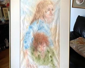 $400. Signed watercolor painting on paper. 32 X 20.