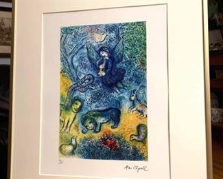 Price: $150. Marc Chagall "The Magic flute". Limited edition artwork. 16 X 20 inches.