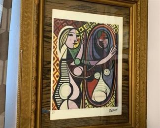 Price: $200. Limited Edition Artwork. Pablo Picasso. Vintage frame.