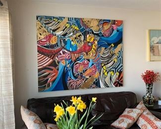 Price: $2.000. Huge abstract acrylic painting. 60 X 48 inches.