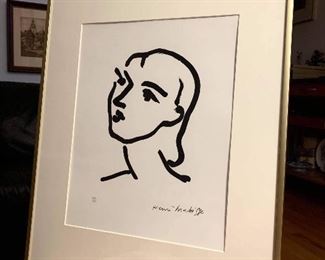 Price: $150. Henri Matisse "Nadia aux cheveux lisses" Limited edition artwork. 16 X 20 inches.