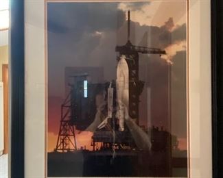 NASA SPACE LAUNCH PHOTO IN FRAME