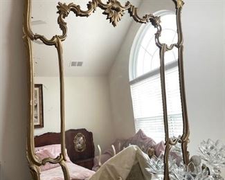 PRICE - $475/mirror if sold separately. Antique gilt mirror; can be sold separately from dresser.