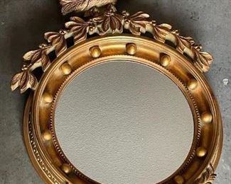PRICE - $175; Gilt federal mirror with eagle on top.