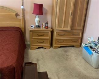 Nightstand and chest of drawer