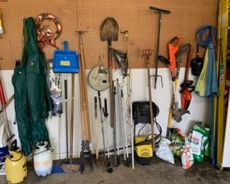 Garden tools, garden supplies, ladder’s 