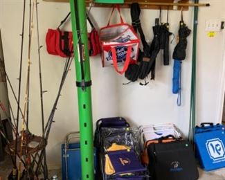 Fishing rods, gas cans, beach towels, stadium seats