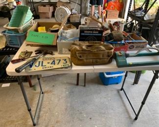 US Army bag, Ohio license plates