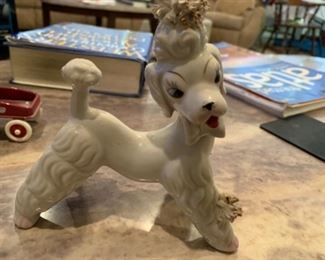 French poodle vintage figurine
