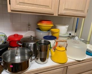 Tea kettle, cake server