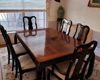 Asian dining room set (2 leaves not included in picture)