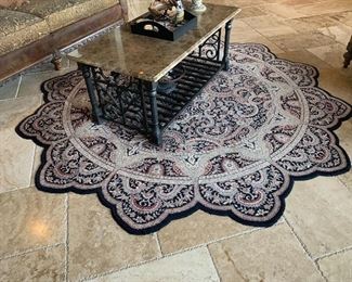 Custom made area accent rug  95”