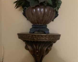 Decorative sconce and pot

