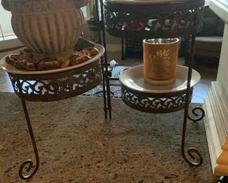 Decorative 3 tier plate stand
Also have matching napkin holder