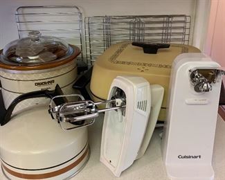 Crock-Pot, Cuisinart Can Opener, Hand Mixer, Tea Kettle