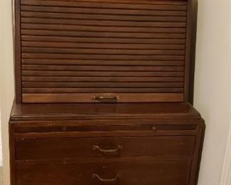Vintage Rolltop Desk/Cabinet