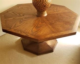 Vintage Old Colony Furniture Co. Adjustable Hexagon Table