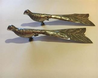 BEAUTIFUL AND RARE ANTIQUE STERLING SILVER  SANBORNS MEXICO PHEASANT SALT AND PEPPER SHAKERS.                                                                                                  $300.00