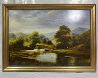 Mountain Scene by S. Lee