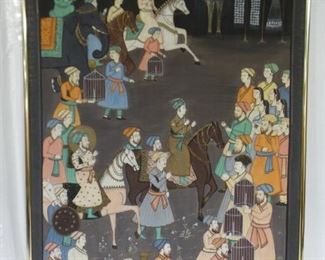 Indian Court on silk