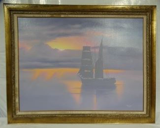 Large Ocean Scene by Kenneth Aunchman