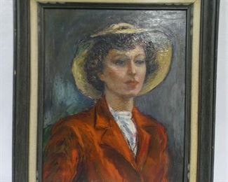 Girl Next Door with Hat by Monty Ramey