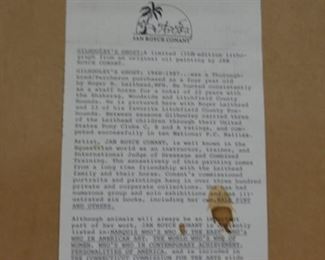 Gilhooly's Ghost by Jan Royce Conant, Lithograph