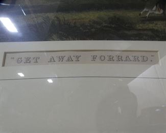 Equestrian "Get Away Forrard" Print
