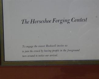 Horseshoe Forging Contest Norman Rockwell Print