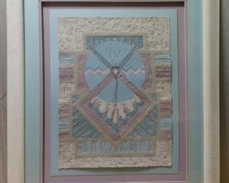 Painted Dessert Indian Artwork by B. Crawford