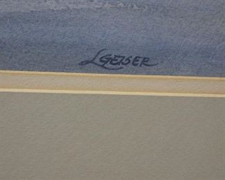 Gulls & Grass by Lucille Guser, Watercolor