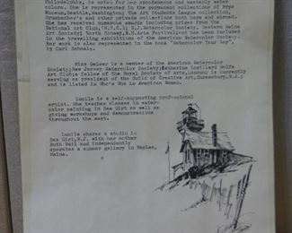 Gulls & Grass by Lucille Guser, Watercolor