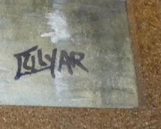 Tree river painting by July AR