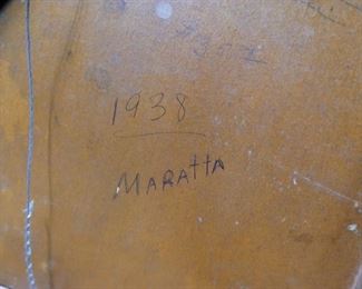 Fall Farmhouse Oil on Board By H.G. Maratta