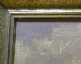 Oil Painting Winter Valley Scene