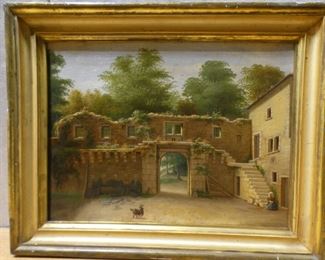 Facade Entrance Oil Painting by Bonnery