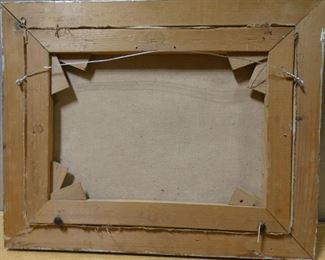 Oil Painting Winter Valley Scene