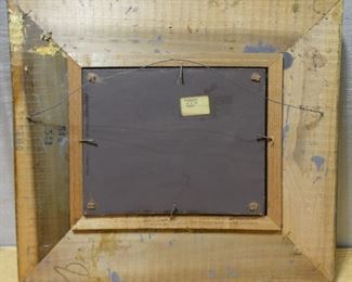 Oil on Board of Colonial Times Village by Vojnits