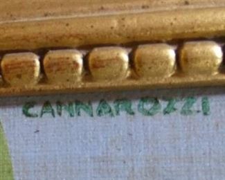 Cannarozzi Folk Art Oil Painting